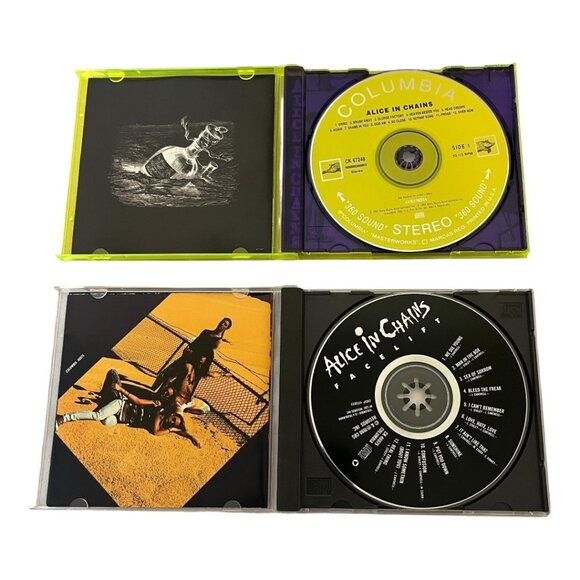 Alice In Chains Lot 2 Heavy Metal Music CD 1995 Self Titled 1990 Facelift - Picture 5 of 5